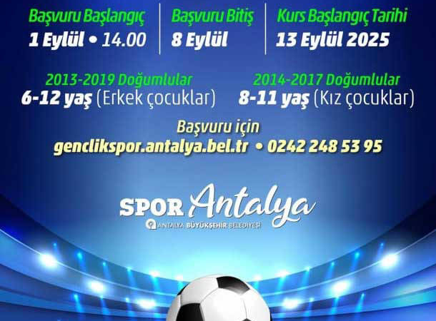 Futbol Akademisi kış dönemi kayıtları başlıyor