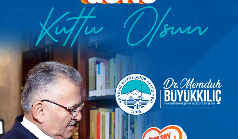 Başkan Büyükkılıç’tan Dünya Kitapseverler Günü’nde Kütüphane Vurgusu