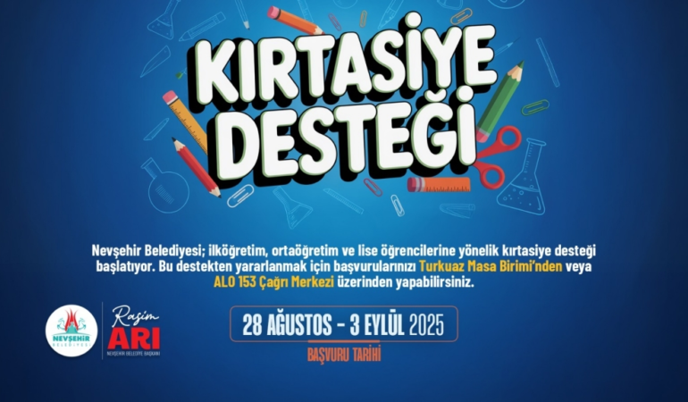 “Kırtasiye Desteği” İçin Başvurular Başladı