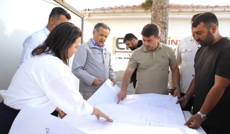 Milletvekili aydoğdu ve başkan dinçer, hobi bahçelerinde incelemelerde bulundu