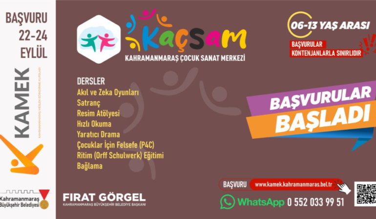 KAÇSAM Çocuk Kursları Başlıyor!