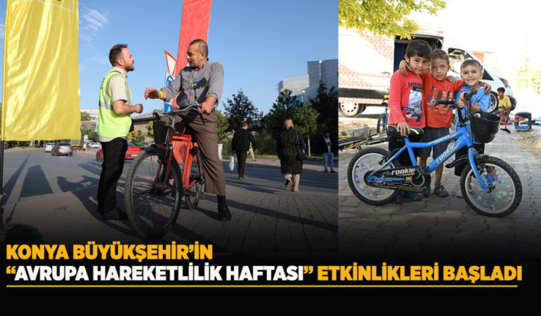 Konya büyükşehir’in avrupa hareketlilik haftası etkinlikleri başladı