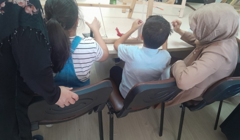Çocukları Halı Dokuma Atölyesi’nde Ağırladık