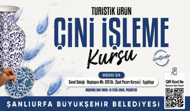 BÜYÜKŞEHİR BELEDİYESİ, ÜCRETSİZ MOZAİK VE ÇİNİ KURSLARI AÇIYOR