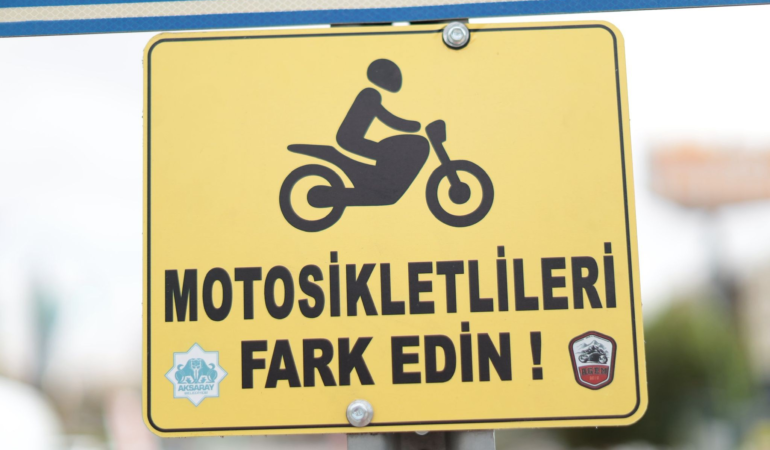 Aksaray belediyesi’nden motosiklet sürücüleri için farkındalık çalışması