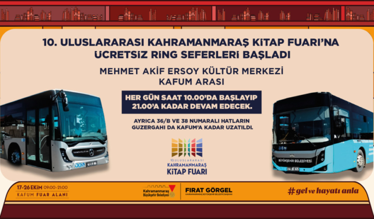 Kitap Fuarı’na Ücretsiz Ring Seferleri Başladı!