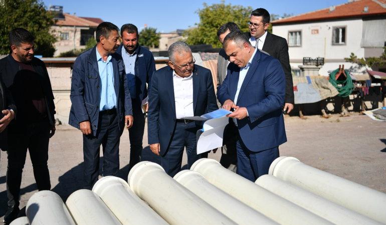 Başkan Büyükkılıç, Yemliha’daki 15 Milyon TL’lik KASKİ Yatırım Çalışmalarını İnceledi