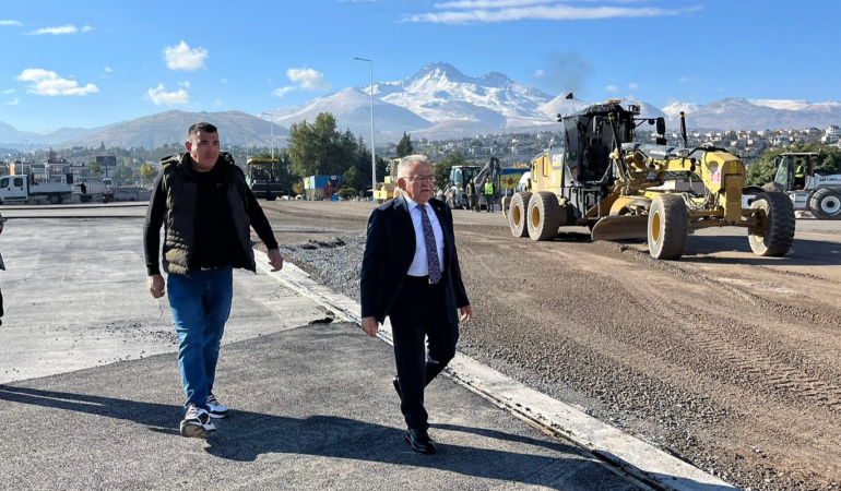 Başkan Büyükkılıç’tan Sona Gelinen Dev Ulaşım Yatırımına Yerinde Takip
