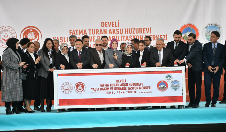 Başkan Büyükkılıç, Bakan Göktaş ile Develi’de Huzurevi Temel Atma Töreni’ne Katıldı