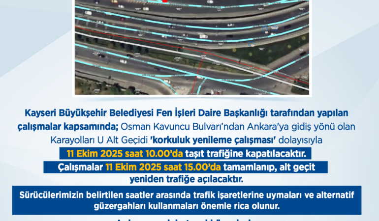 Büyükşehir’den Sürücülere Önemli Uyarı!