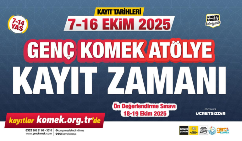Genç komek atölyelerinde kayıt heyecanı başladı