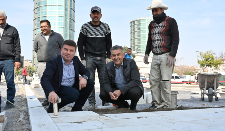 Selçuklu külliyesi’nde çevre ve peyzaj düzenlemesi başladı