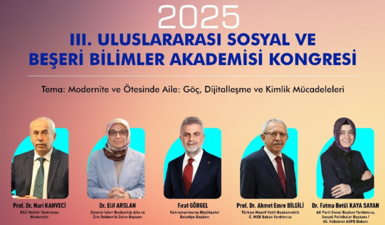Aile Yılına Uluslararası Vizyon; 3. Sosyal ve Beşerî Bilimler Kongresi Başlıyor