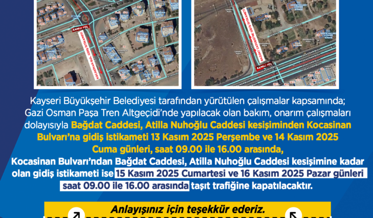 Büyükşehir’den Araç Sürücülerine Duyuru!