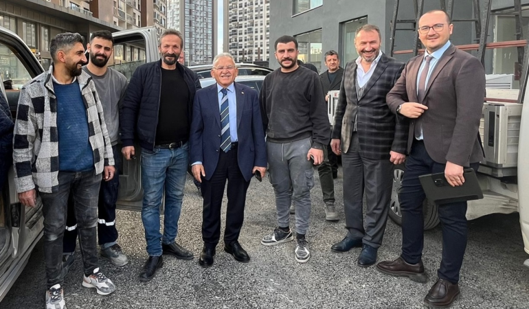 Büyükkılıç’tan Sahabiye Kentsel Dönüşüm Projesi’ndeki Çevre Düzenlemesine İnceleme