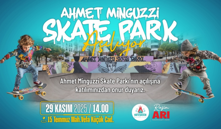 Ahmet Minguzzi Skate Parkı Hizmete Açılıyor