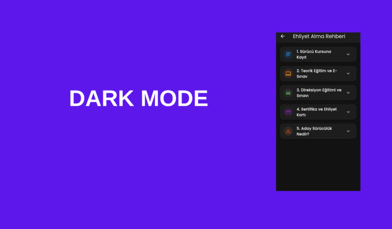 ehliyet sınavı uygulaması