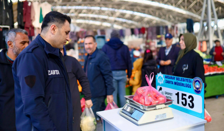 Aksaray’da ulaşım ve pazar yerlerine yönelik denetimler sürüyor