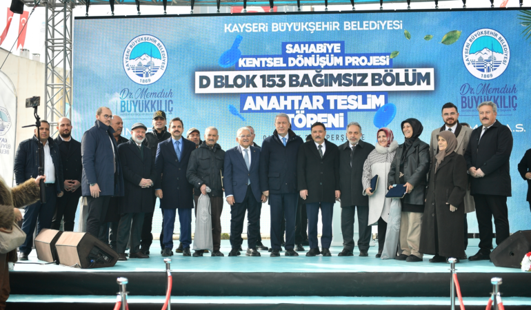 Sahabiye’de Anahtarları Teslim Eden Başkan Büyükkılıç: Kayseri Belediyeciliği İcraat Üretir