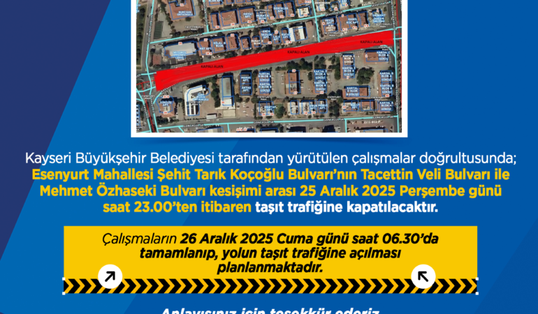 Büyükşehir’den Sürücülere Uyarı!