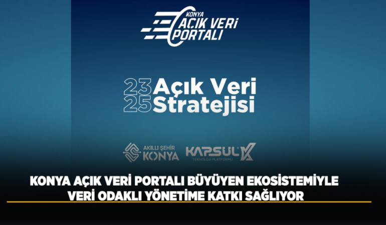 Konya açık veri portalı, büyüyen ekosistemiyle veri odaklı yönetime katkı sağlıyor