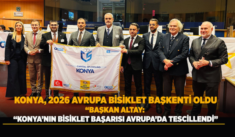 Konya, 2026 avrupa bisiklet başkenti oldu