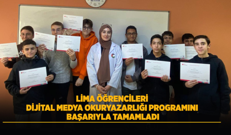 Lima öğrencileri dijital medya okuryazarlığı programını başarıyla tamamladı