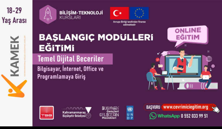 KAMEK’ten Gençlere Uluslararası Destekli Dijital Eğitim
