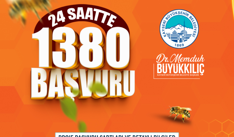 Büyükşehir’in Arılar Çoğalsın, Bereket Katlansın Projesi’ne Yoğun İlgi: 24 Saatte 1.380 Başvuru