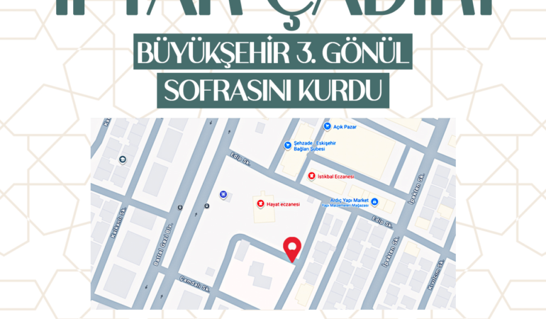 Büyükşehir, 3’üncü Gönül Sofrasını Eskişehir Bağları’nda Kurdu