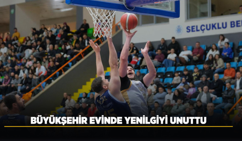 Büyükşehir evinde yenilgiyi unuttu