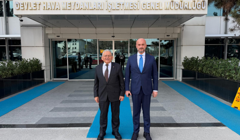 Başkan Büyükkılıç’tan DHMİ Genel Müdürü Çakmak’a Ziyaret