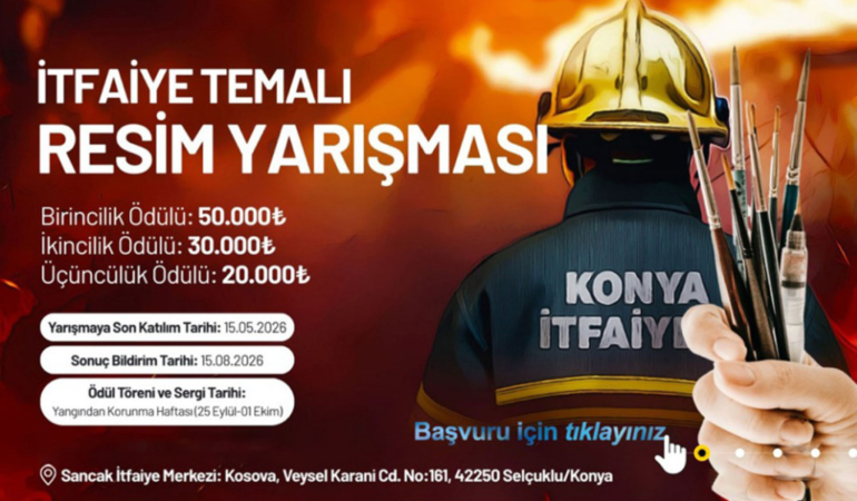 Konya büyükşehir’den itfaiye temalı resim yarışması