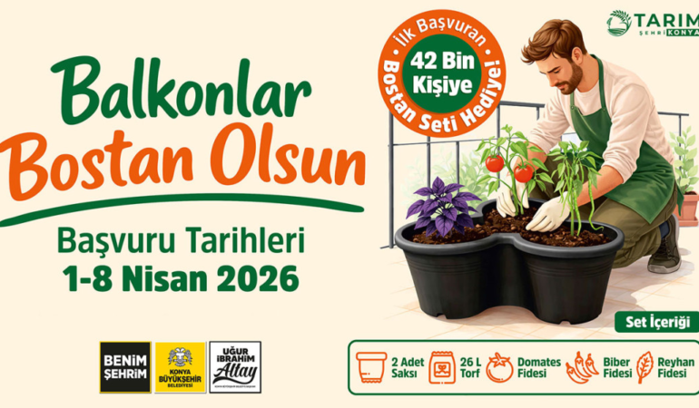 Başkan altay: balkonlar bostan olsun projesi ile 42 bin kişiye sebze yetiştirme seti hediye edeceğiz
