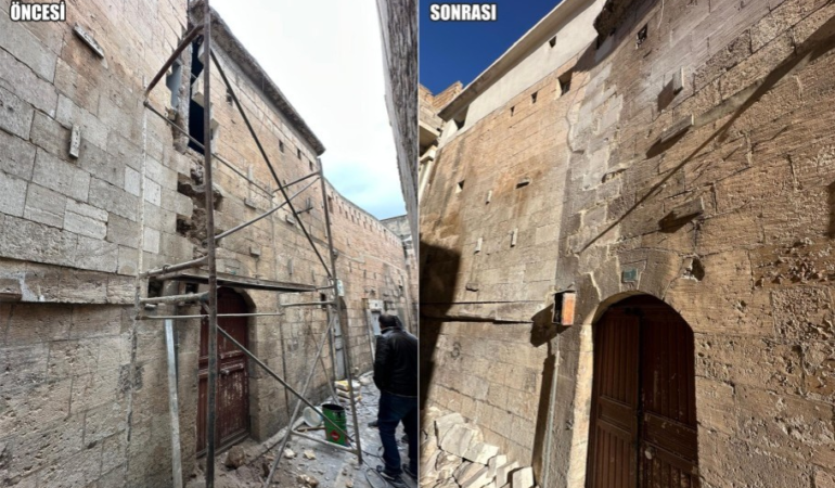 ŞANLIURFA’DA DEPREM SONRASI TARİHİ SOKAKLAR YENİLENİYOR