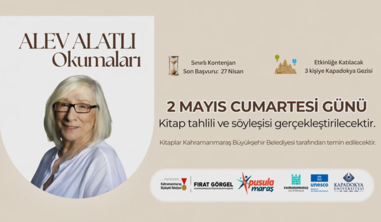 Pusula Maraş’ın Ödüllü Alev Alatlı Okumaları Programına Başvurular Başladı