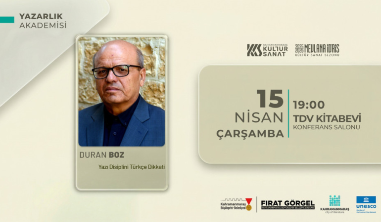 Yazar Duran Boz, Edebiyatta Etkin Anlatımın İnceliklerini Anlatacak