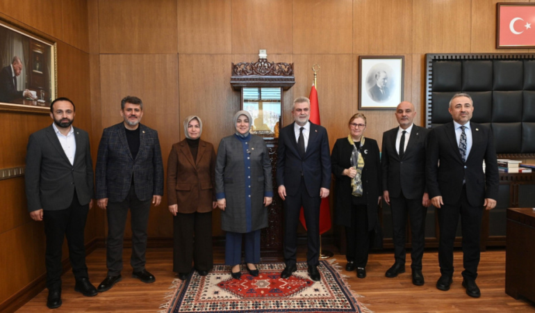 Başkan Görgel, AK Parti Kadın Kolları Başkanı Ercan’ı Makamında Ağırladı