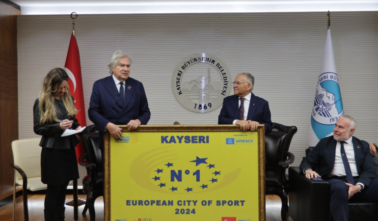 Başkan Büyükkılıç, ACES Heyetini Ağırladı: Dünya Spor Başkenti Hedefine Bir Adım Daha Atıldı