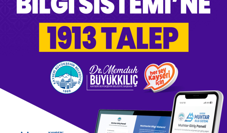 Büyükşehir’in Muhtar Bilgi Sistemi’nde 2 Bine Yakın Talep Oluşturuldu
