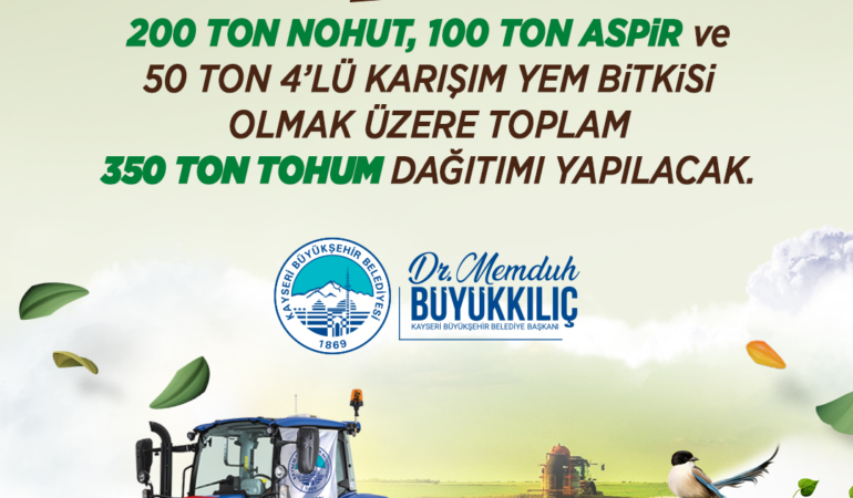 Büyükşehir’in 2026 Tohum Desteği Başlıyor: Başkan Büyükkılıç’tan Üreticiye Güçlü Destek