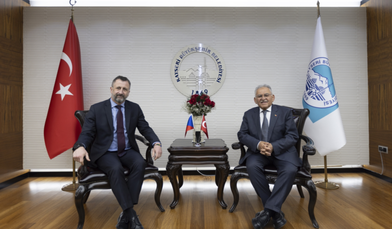 Başkan Büyükkılıç, Çekya’nın Ankara Büyükelçisi Stepanek’i Ağırladı