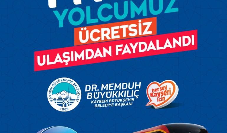 Başkan Büyükkılıç: Birlik ve Beraberliğin Pekişmesine Katkı Sunduk; Yaklaşık 141 Bin Kişiye Ücretsiz Ulaşım Hizmeti Verdik