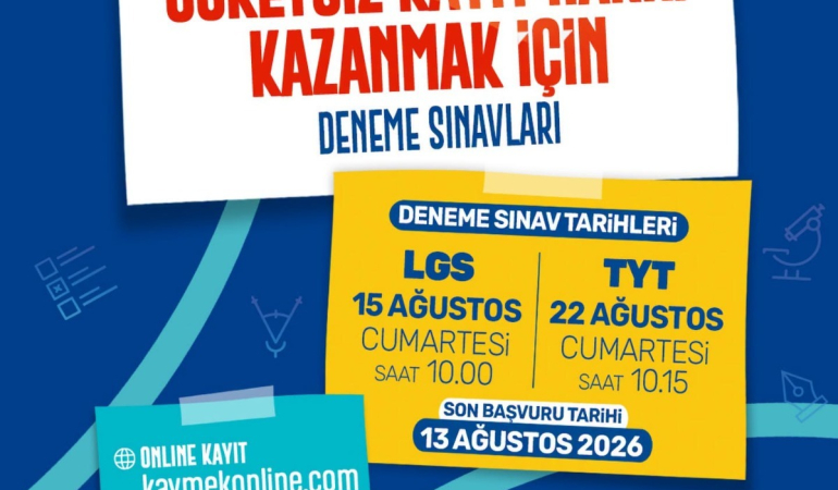 Büyükşehir ile Başarıya Giden Yol KAYMEK’te Başlıyor: Ücretsiz YKS ve LGS Kursu Fırsatı