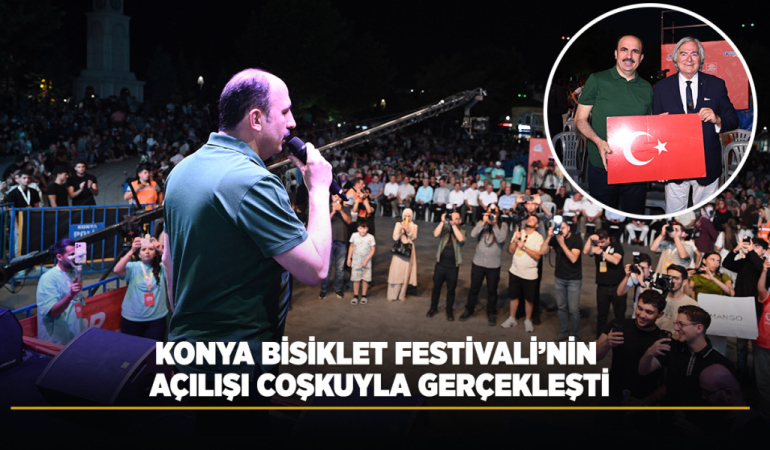 Konya bisiklet festivali’nin açılışı coşkuyla gerçekleşti